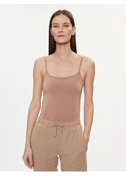 Boss Top 50515601 Beżowy Slim Fit ze sklepu MODIVO w kategorii Bluzki damskie - zdjęcie 182734923