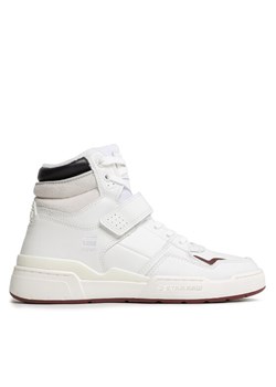 G-Star Raw Sneakersy Attacc Mid Lea W 2211 40708 Biały ze sklepu MODIVO w kategorii Buty sportowe damskie - zdjęcie 182735034