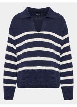 Gina Tricot Sweter 20762 Granatowy Boxy Fit ze sklepu MODIVO w kategorii Swetry damskie - zdjęcie 182735041