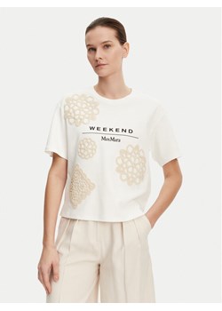Weekend Max Mara T-Shirt Lecco 2515941052 Biały Boxy Fit ze sklepu MODIVO w kategorii Bluzki damskie - zdjęcie 182735103