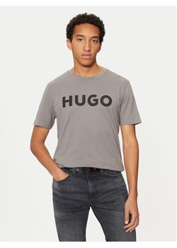 Hugo T-Shirt Dulivio 50467556 Szary Regular Fit ze sklepu MODIVO w kategorii T-shirty męskie - zdjęcie 182735242