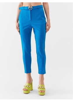 Pinko Spodnie materiałowe 100309 A0KD Niebieski Regular Fit ze sklepu MODIVO w kategorii Spodnie damskie - zdjęcie 182735322