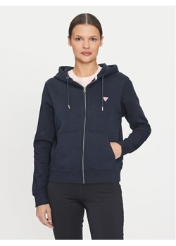 Guess Jeans Bluza W4YQ03 KC811 Granatowy Regular Fit ze sklepu MODIVO w kategorii Bluzy damskie - zdjęcie 182735774