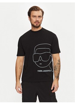 KARL LAGERFELD T-Shirt 755197 551225 Czarny Regular Fit ze sklepu MODIVO w kategorii T-shirty męskie - zdjęcie 182735853
