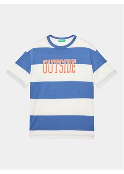 United Colors Of Benetton T-Shirt 3ZNBC10BN Niebieski Regular Fit ze sklepu MODIVO w kategorii T-shirty chłopięce - zdjęcie 182735930