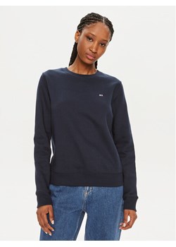 Tommy Jeans Bluza Flag DW0DW19726 Granatowy Regular Fit ze sklepu MODIVO w kategorii Bluzy damskie - zdjęcie 182736172