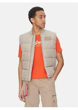 Alpha Industries Bezrękawnik 118109 Beżowy Regular Fit ze sklepu MODIVO w kategorii Kamizelki męskie - zdjęcie 182736212