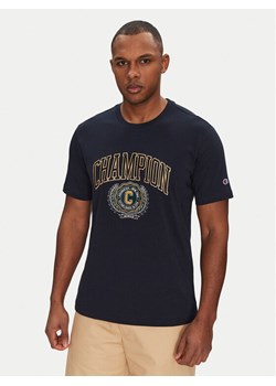 Champion T-Shirt 221174 Granatowy Regular Fit ze sklepu MODIVO w kategorii T-shirty męskie - zdjęcie 182736340