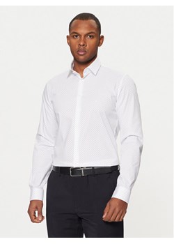 Calvin Klein Koszula K10K113846 Biały Slim Fit ze sklepu MODIVO w kategorii Koszule męskie - zdjęcie 182736402
