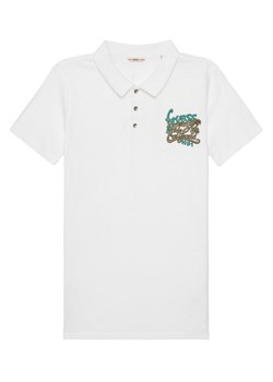 Guess Polo L5GP01 K6XN4 Biały Regular Fit ze sklepu MODIVO w kategorii T-shirty chłopięce - zdjęcie 182736403