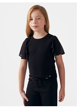 Mayoral Bluzka 6004 Czarny Slim Fit ze sklepu MODIVO w kategorii Bluzki dziewczęce - zdjęcie 182736413