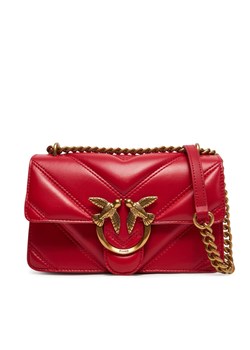 PINKO Torebka Love One Mini Light Cl 104550 A26Z Czerwony ze sklepu MODIVO w kategorii Listonoszki - zdjęcie 182736720