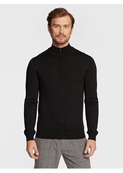 Hugo Sweter San Quirin-M 50474175 Czarny Regular Fit ze sklepu MODIVO w kategorii Swetry męskie - zdjęcie 182736784