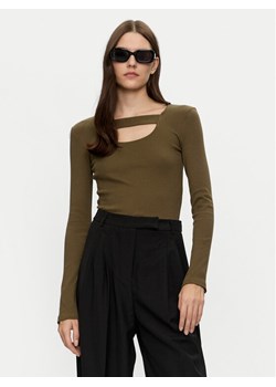 Brave Soul Bluzka LLT-248NALA Khaki Slim Fit ze sklepu MODIVO w kategorii Bluzki damskie - zdjęcie 182736812