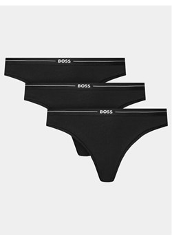 Boss Komplet 3 par fig klasycznych 50510016 Czarny ze sklepu MODIVO w kategorii Majtki damskie - zdjęcie 182736911