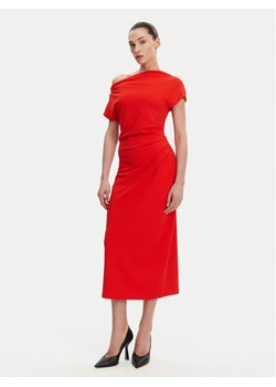 French Connection Sukienka koktajlowa 71YDO Czerwony Slim Fit ze sklepu MODIVO w kategorii Sukienki - zdjęcie 182736920