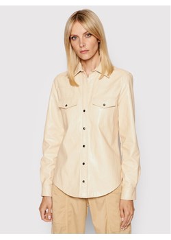 Pinko Koszula Ciambella 2 1G16EB 7866 Beżowy Regular Fit ze sklepu MODIVO w kategorii Koszule damskie - zdjęcie 182736940
