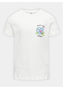 Kids ONLY T-Shirt Bone 15317846 Biały Regular Fit - id: 0000303522384 - marki Kids ONLY - 182737152 Kids ONLY T-Shirt Bone 15317846 Biały Regular Fit ze sklepu MODIVO w kategorii Bluzki dziewczęce - zdjęcie 182737152
