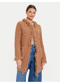 Marella Kardigan Regina 2423906024 Brązowy Regular Fit ze sklepu MODIVO w kategorii Swetry damskie - zdjęcie 182737183