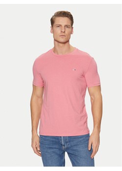 Tommy Jeans T-Shirt Jaspe DM0DM20363 Różowy Slim Fit ze sklepu MODIVO w kategorii T-shirty męskie - zdjęcie 182737313