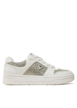 Guess Sneakersy Naresa2 FLFNRS ELE12 Biały ze sklepu MODIVO w kategorii Buty sportowe damskie - zdjęcie 182737410