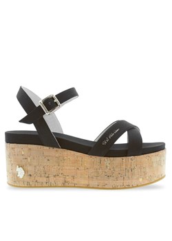 U.S. Polo Assn. Sandały Loren LOREN002 Czarny ze sklepu MODIVO w kategorii Sandały damskie - zdjęcie 182737474
