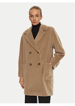 Marella Płaszcz wełniany Aprilla 2423016142 Brązowy Regular Fit - id: 0000304269387 - marki Marella - 182737613 Marella Płaszcz wełniany Aprilla 2423016142 Brązowy Regular Fit ze sklepu MODIVO w kategorii Płaszcze damskie - zdjęcie 182737613