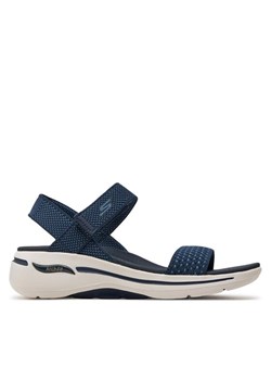 Skechers Sandały Go Walk Arch Fit Sandal-Polished 140264/NVY Granatowy ze sklepu MODIVO w kategorii Sandały damskie - zdjęcie 182737653