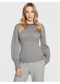 Fabiana Filippi Sweter MAD222W109 Szary Regular Fit ze sklepu MODIVO w kategorii Swetry damskie - zdjęcie 182737893