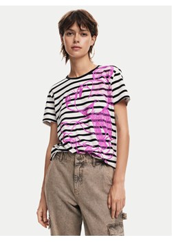 Desigual T-Shirt Mickey Drawing 24WWTKA1 Biały Regular Fit ze sklepu MODIVO w kategorii Bluzki damskie - zdjęcie 182738262