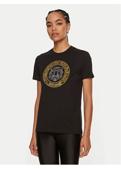 Just Cavalli T-Shirt 77PAHE24 Czarny Slim Fit ze sklepu MODIVO w kategorii Bluzki damskie - zdjęcie 182738340