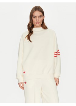 adidas Bluza Neuclassics JI8522 Écru Oversize ze sklepu MODIVO w kategorii Bluzy damskie - zdjęcie 182738381