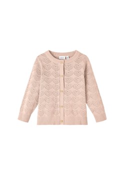 NAME IT Kardigan 13214297 Różowy Regular Fit ze sklepu MODIVO w kategorii Bluzy i swetry - zdjęcie 182738404