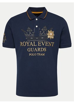 La Martina Polo YMPG30 PK097 Granatowy Regular Fit ze sklepu MODIVO w kategorii T-shirty męskie - zdjęcie 182738722