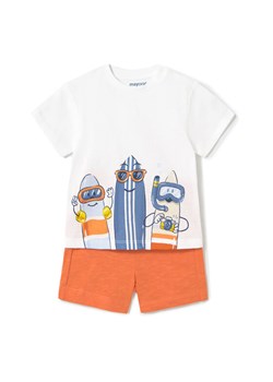Mayoral Komplet t-shirt i spodenki 1656 Pomarańczowy Regular Fit ze sklepu MODIVO w kategorii Odzież dla niemowląt - zdjęcie 182738743