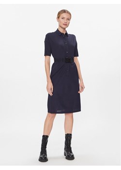 Armani Exchange Sukienka koszulowa 3DYADD YJEAZ 1593 Granatowy Regular Fit ze sklepu MODIVO w kategorii Sukienki - zdjęcie 182738830