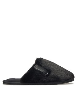 Calvin Klein Jeans Kapcie Hotel Slipper Fur After Glow YW0YW01593 Czarny ze sklepu MODIVO w kategorii Kapcie damskie - zdjęcie 182738890