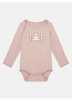 Gap Body 627607 Różowy Regular Fit ze sklepu MODIVO w kategorii Body niemowlęce - zdjęcie 182739133