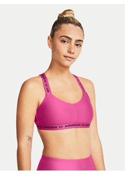 Under Armour Biustonosz sportowy Crossback Low 1361033-686 Różowy Compression Fit ze sklepu MODIVO w kategorii Biustonosze - zdjęcie 182739232