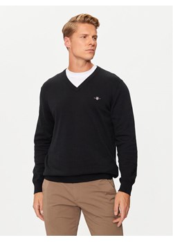 Gant Sweter Classic 8030562 Czarny Regular Fit ze sklepu MODIVO w kategorii Swetry męskie - zdjęcie 182739500