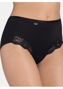 Sloggi Figi klasyczne z wysokim stanem Romance 10031897 Czarny ze sklepu MODIVO w kategorii Majtki damskie - zdjęcie 182739664