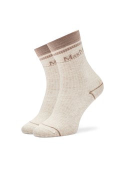 Max Mara Leisure Skarpety wysokie damskie Gabarra 2426556018 Beżowy ze sklepu MODIVO w kategorii Skarpetki damskie - zdjęcie 182739701