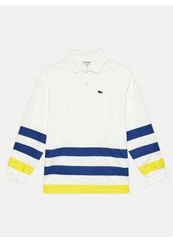 Lacoste Polo DJ7727 Biały Regular Fit ze sklepu MODIVO w kategorii T-shirty chłopięce - zdjęcie 182739721