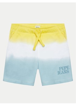Pepe Jeans Szorty materiałowe Telio PB800786 Niebieski Regular Fit ze sklepu MODIVO w kategorii Spodenki chłopięce - zdjęcie 182740070