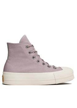 Converse Trampki Chuck Taylor All Star Lift Platform Canvas A05014C Fioletowy ze sklepu MODIVO w kategorii Trampki damskie - zdjęcie 182740120
