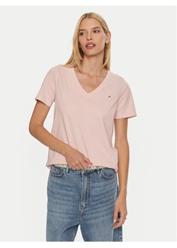 Tommy Hilfiger T-Shirt WW0WW44177 Różowy Regular Fit ze sklepu MODIVO w kategorii Bluzki damskie - zdjęcie 182740170