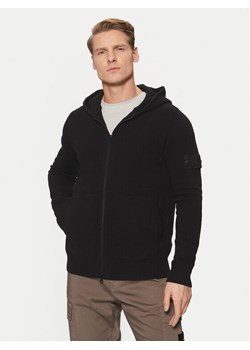 Stone Island Kardigan 8115528FA Czarny Regular Fit ze sklepu MODIVO w kategorii Swetry męskie - zdjęcie 182740203