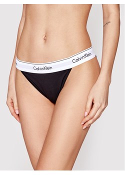 Calvin Klein Underwear Figi klasyczne Tanga 000QF4977A Czarny ze sklepu MODIVO w kategorii Majtki damskie - zdjęcie 182740282