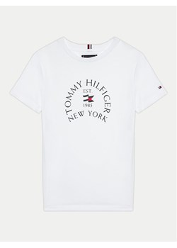 Tommy Hilfiger T-Shirt KB0KB09278 D Biały Regular Fit ze sklepu MODIVO w kategorii Bluzki dziewczęce - zdjęcie 182740550