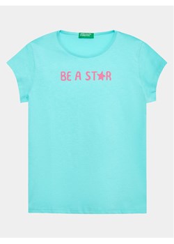 United Colors Of Benetton T-Shirt 3096G1095 Niebieski Regular Fit ze sklepu MODIVO w kategorii Koszulki niemowlęce - zdjęcie 182740680
